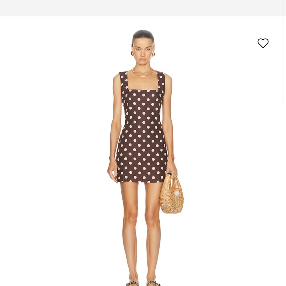 Brown Polka Dot Alice Posse Dress Medium
